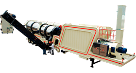Counterflow asphalt plant
